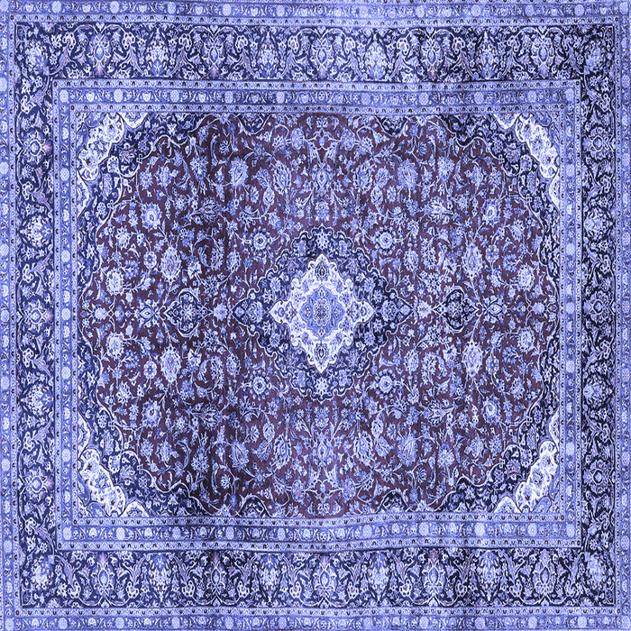 Square Persian Blue Traditional Rug, tr3176blu