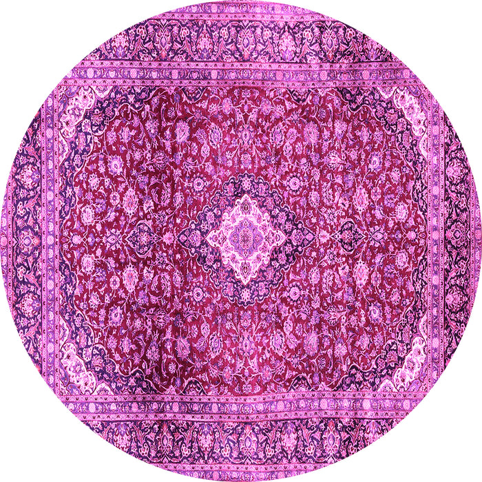 Round Persian Pink Traditional Rug, tr3176pnk