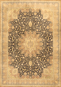 Medallion Brown Traditional Rug, tr3177brn