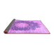 Sideview of Medallion Purple Traditional Rug, tr3177pur