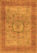 Medallion Orange Traditional Rug, tr3178org