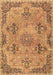 Machine Washable Persian Brown Traditional Rug, wshtr3179brn