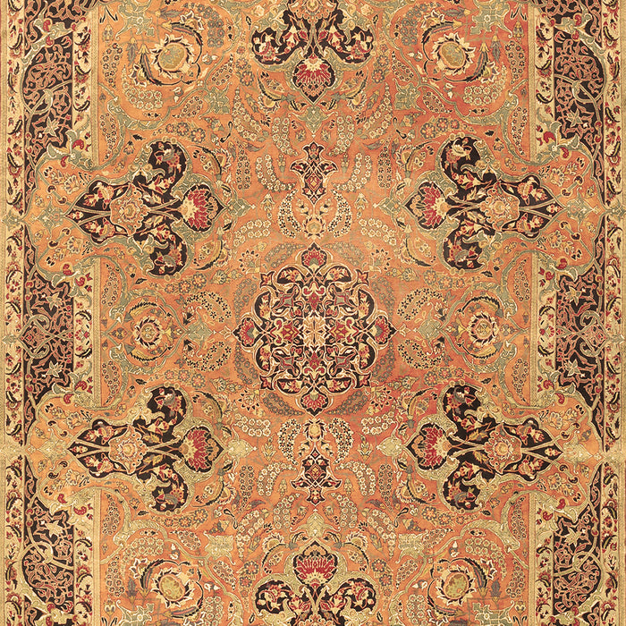 Machine Washable Persian Brown Traditional Rug, wshtr3179brn
