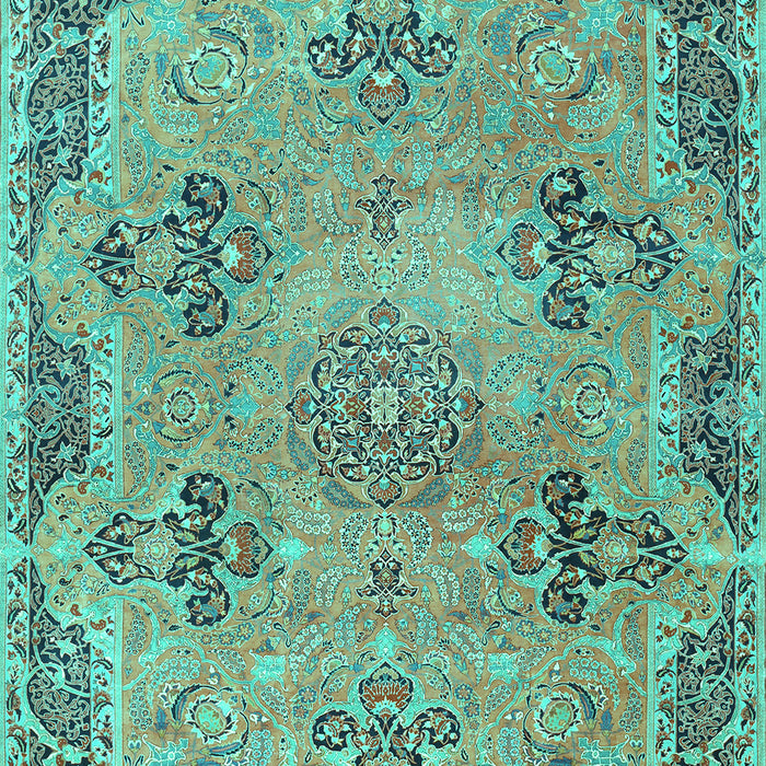 Persian Turquoise Traditional Rug, tr3179turq