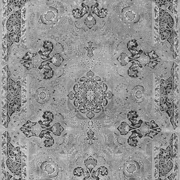 Serging Thickness of Machine Washable Persian Gray Traditional Rug, wshtr3179gry