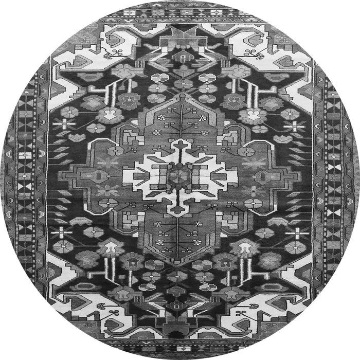 Machine Washable Persian Gray Traditional Rug, wshtr317gry