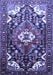 Machine Washable Persian Blue Traditional Rug, wshtr317blu