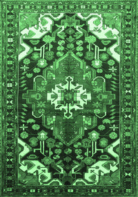 Persian Emerald Green Traditional Rug, tr317emgrn