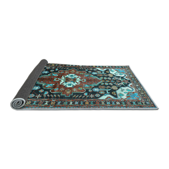 Sideview of Persian Light Blue Traditional Rug, tr317lblu