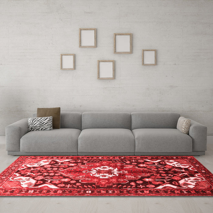 Traditional Red Washable Rugs