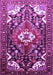 Machine Washable Persian Purple Traditional Area Rugs, wshtr317pur