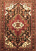 Machine Washable Persian Brown Traditional Rug, wshtr317brn