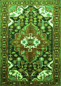 Persian Green Traditional Rug, tr317grn