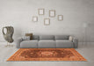 Machine Washable Persian Orange Traditional Area Rugs in a Living Room, wshtr3180org