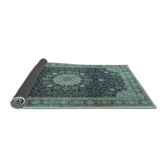 Sideview of Persian Light Blue Traditional Rug, tr3180lblu