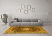 Machine Washable Persian Yellow Traditional Rug in a Living Room, wshtr3180yw