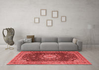 Machine Washable Persian Red Traditional Rug, wshtr3180red