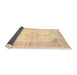 Sideview of Traditional Sand Brown Medallion Rug, tr3181