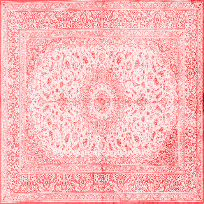 Medallion Red Traditional Rug, tr3181red