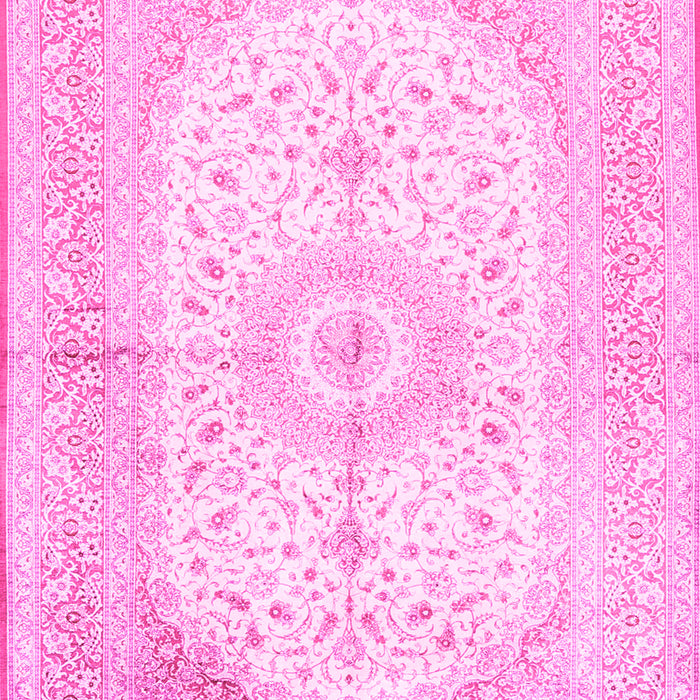 Medallion Pink Traditional Rug, tr3181pnk