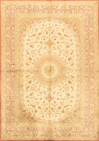 Medallion Brown Traditional Rug, tr3181brn