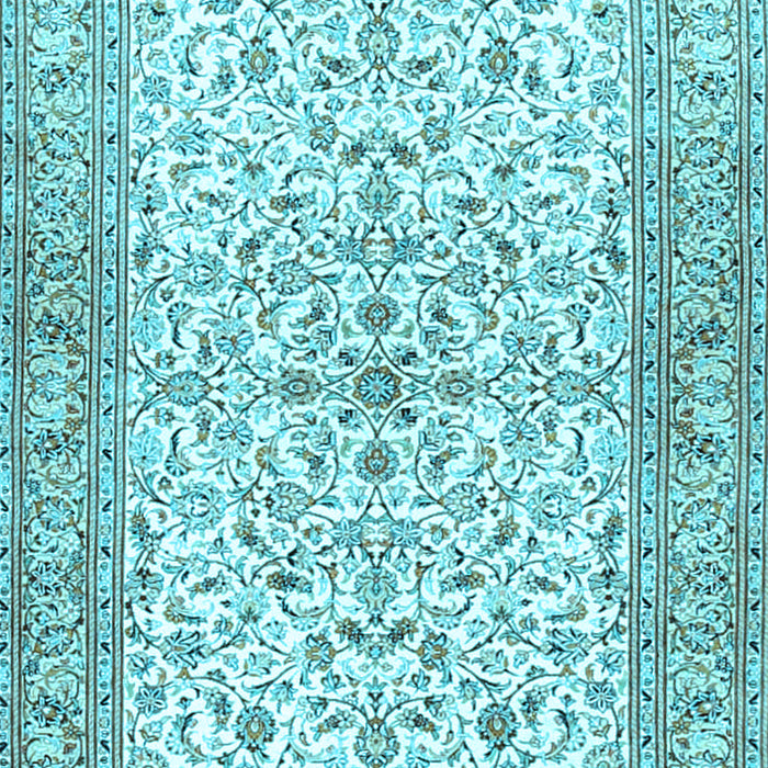 Machine Washable Persian Light Blue Traditional Rug, wshtr3182lblu