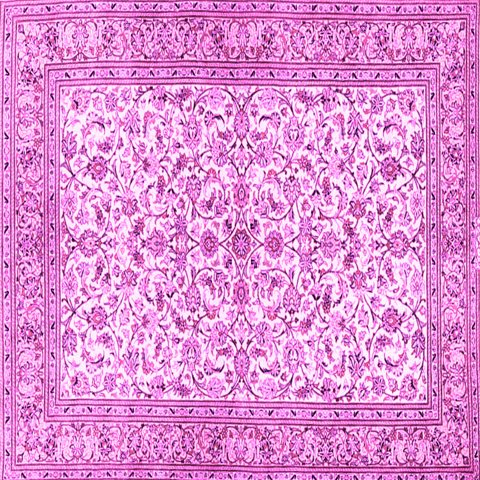 Square Persian Pink Traditional Rug, tr3182pnk