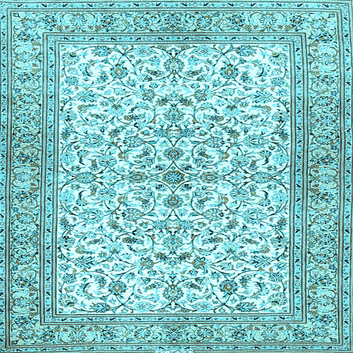 Square Persian Light Blue Traditional Rug, tr3182lblu