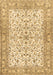 Machine Washable Persian Brown Traditional Rug, wshtr3182brn