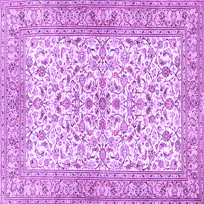 Square Persian Purple Traditional Rug, tr3182pur