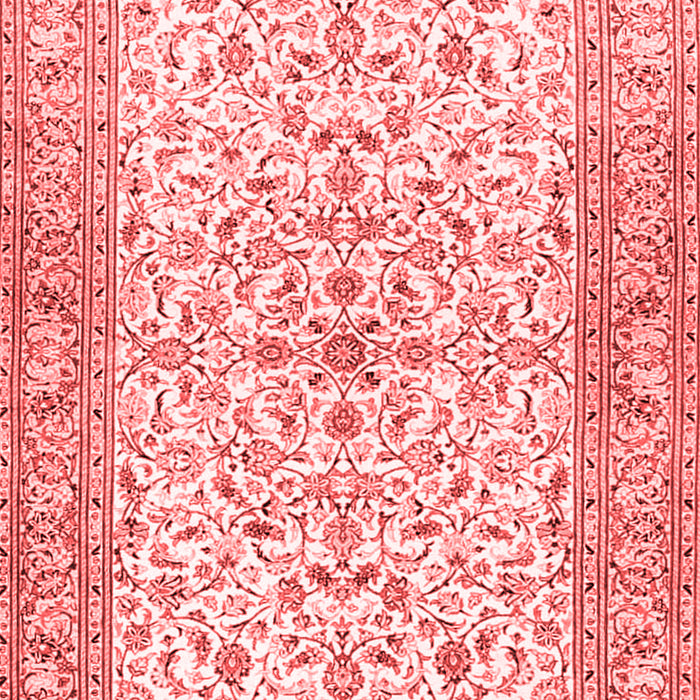 Machine Washable Persian Red Traditional Rug, wshtr3182red