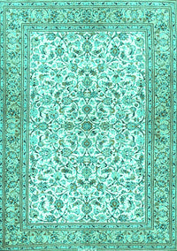 Persian Turquoise Traditional Rug, tr3182turq