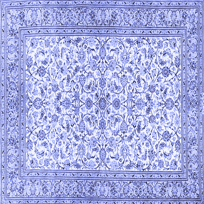 Square Persian Blue Traditional Rug, tr3182blu