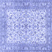 Square Persian Blue Traditional Rug, tr3182blu