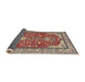 Sideview of Traditional Tan Brown Animal Rug, tr3183