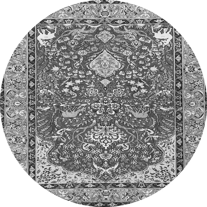 Machine Washable Animal Gray Traditional Rug, wshtr3183gry