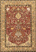 Machine Washable Animal Brown Traditional Rug, wshtr3183brn