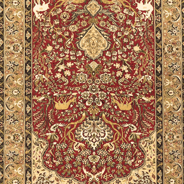 Machine Washable Animal Brown Traditional Rug, wshtr3183brn