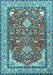 Machine Washable Animal Light Blue Traditional Rug, wshtr3183lblu