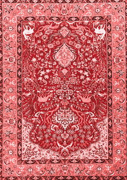 Animal Red Traditional Area Rugs
