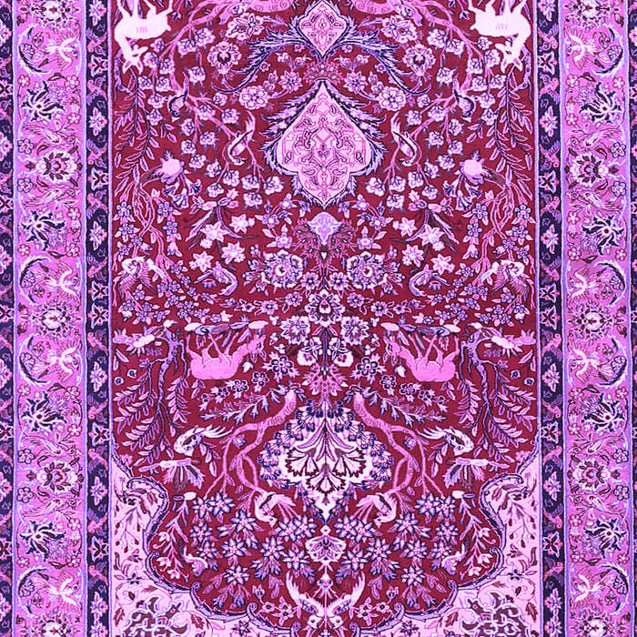 Machine Washable Animal Purple Traditional Area Rugs, wshtr3183pur