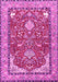 Machine Washable Animal Pink Traditional Rug, wshtr3183pnk