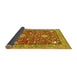 Sideview of Animal Yellow Traditional Rug, tr3183yw