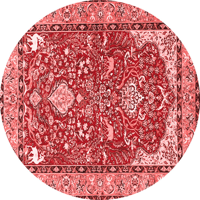 Animal Red Traditional Rug, tr3183red
