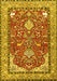 Animal Yellow Traditional Rug, tr3183yw