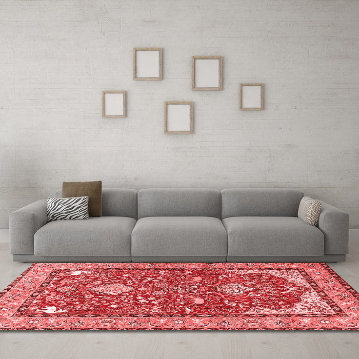 Traditional Red Washable Rugs
