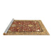 Sideview of Machine Washable Animal Brown Traditional Rug, wshtr3183brn