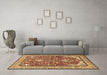 Machine Washable Animal Brown Traditional Rug in a Living Room,, wshtr3183brn