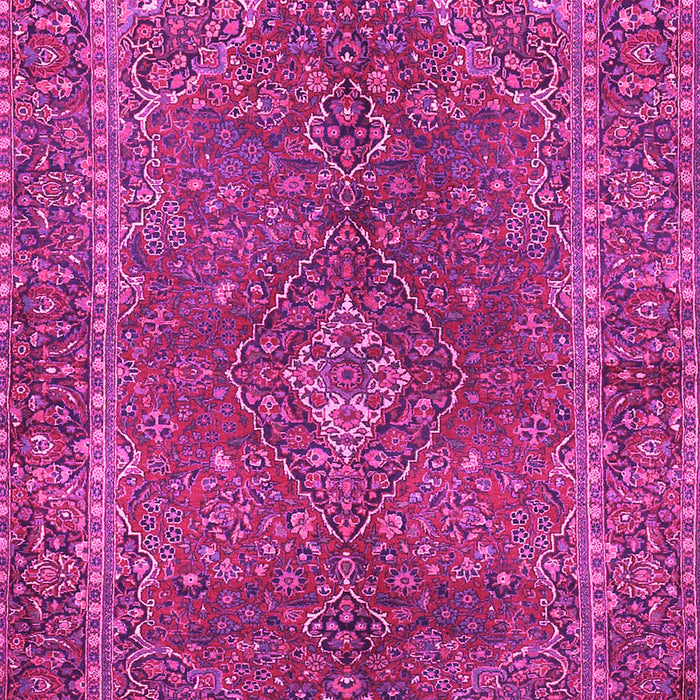 Machine Washable Persian Pink Traditional Rug, wshtr3184pnk