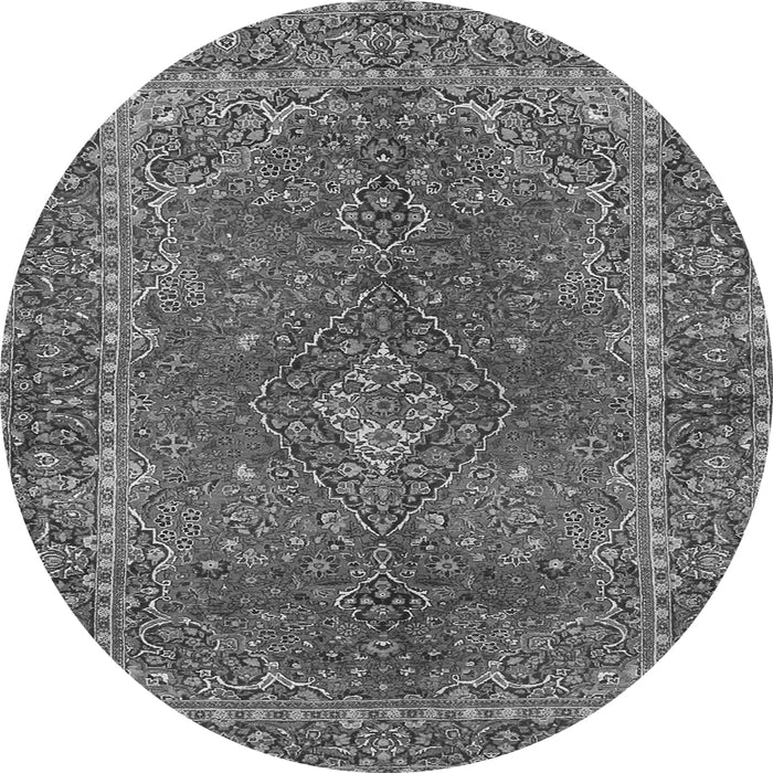 Machine Washable Persian Gray Traditional Rug, wshtr3184gry